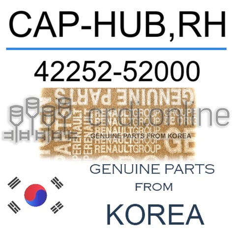 CAP-HUB,RH [ORIGINAL] 42252-52000 4225252000 42252 52000