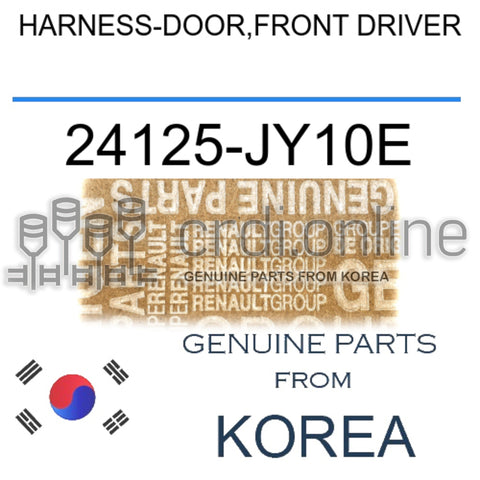 HARNESS-DOOR,FRONT DRIVER [ORIGINAL] 24125-JY10E 24125JY10E 24125 JY10E