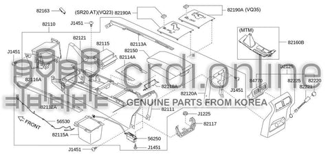 FINISHER ASSY-CONSOLEAUTO CONTROL 82190-52101FB 8219052101FB 82190 52101FB