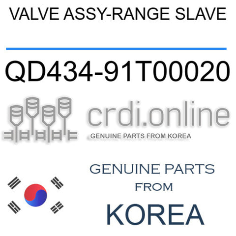 VALVE ASSY-RANGE SLAVE [ORIGINAL] QD434-91T00020 QD43491T00020 QD434 91T00020