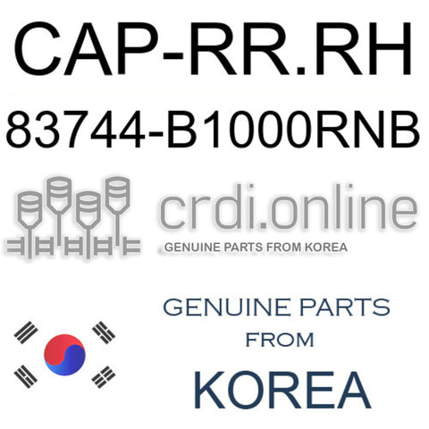 CAP-RR.RH 83744-B1000RNB 83744B1000RNB 83744 B1000RNB