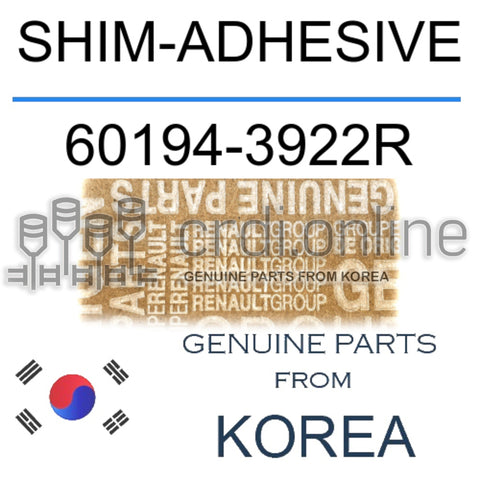 SHIM-ADHESIVE [ORIGINAL] 60194-3922R 601943922R 60194 3922R