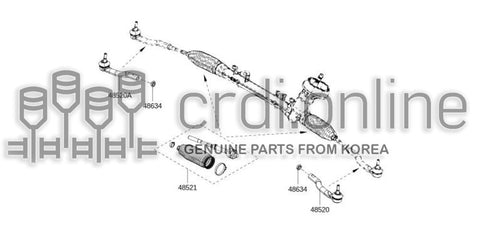 SOCKET-KIT TIE RODOUTER RH 48520-1610R 485201610R 48520 1610R