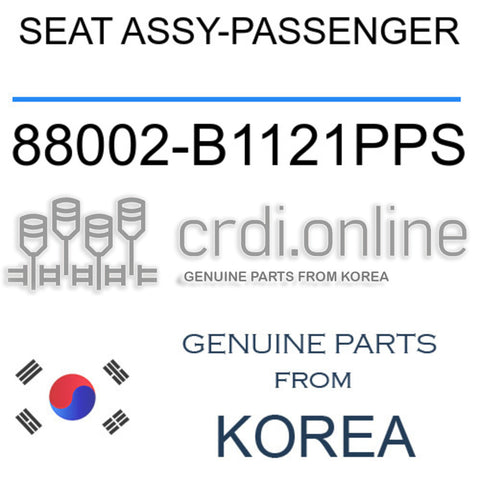 SEAT ASSY-PASSENGER [ORIGINAL] 88002-B1121PPS 88002B1121PPS 88002 B1121PPS
