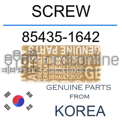 SCREW [ORIGINAL] 85435-1642 854351642 85435 1642