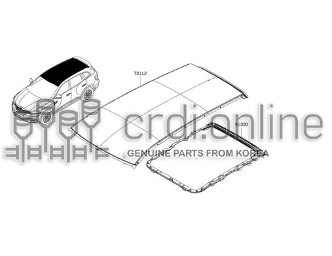 MEMBER ASSY-FRONT CROSSROOF 73112-7232R 731127232R 73112 7232R