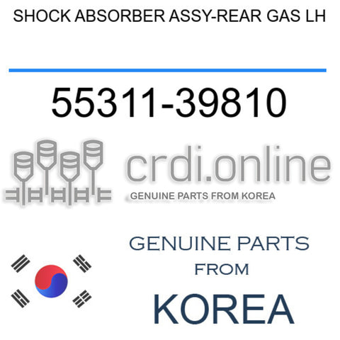 SHOCK ABSORBER ASSY-REAR GAS LH [ORIGINAL] 55311-39810 5531139810 55311 39810