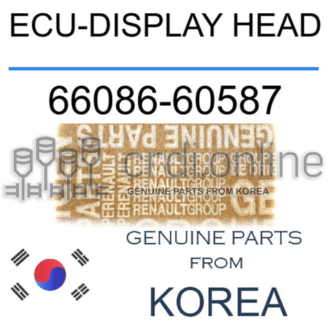 ECU-DISPLAY HEAD [ORIGINAL] 66086-60587 6608660587 66086 60587