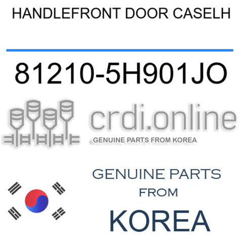 HANDLEFRONT DOOR CASELH [ORIGINAL] 81210-5H901JO 812105H901JO 81210 5H901JO