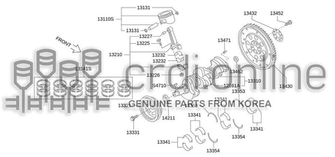 BEARING-CONNECTING ROD 13232-24910 1323224910 13232 24910