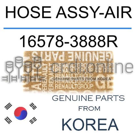 HOSE ASSY-AIR [ORIGINAL] 16578-3888R 165783888R 16578 3888R