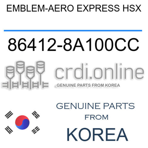 EMBLEM-AERO EXPRESS HSX [ORIGINAL] 86412-8A100CC 864128A100CC 86412 8A100CC