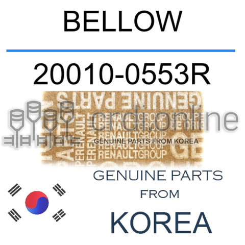 BELLOW [ORIGINAL] 20010-0553R 200100553R 20010 0553R