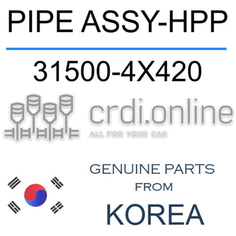 PIPE ASSY-HPP [ORIGINAL] 31500-4X420 315004X420 31500 4X420