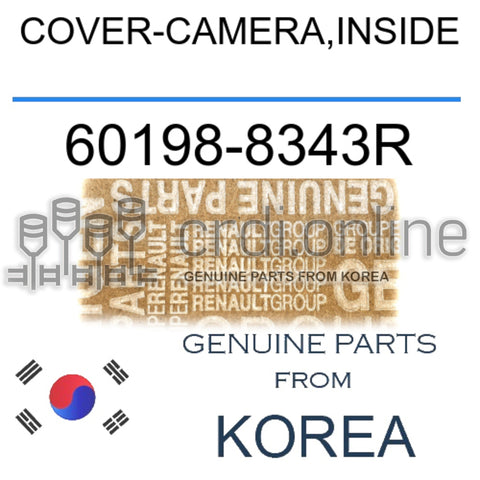 COVER-CAMERA,INSIDE [ORIGINAL] 60198-8343R 601988343R 60198 8343R