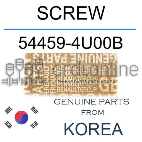 SCREW [ORIGINAL] 54459-4U00B 544594U00B 54459 4U00B