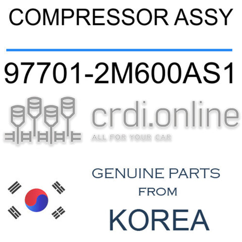 COMPRESSOR ASSY [ORIGINAL] 97701-2M600AS1 977012M600AS1 97701 2M600AS1