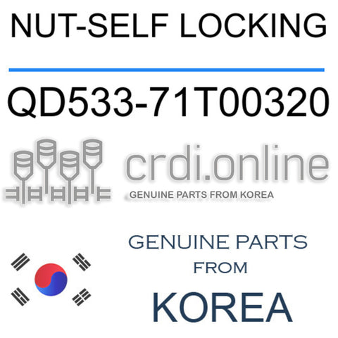 NUT-SELF LOCKING [ORIGINAL] QD533-71T00320 QD53371T00320 QD533 71T00320