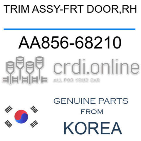 TRIM ASSY-FRT DOOR,RH AA856-68210 AA85668210 AA856 68210