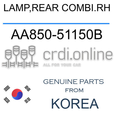 LAMP,REAR COMBI.RH [ORIGINAL] AA850-51150B AA85051150B AA850 51150B