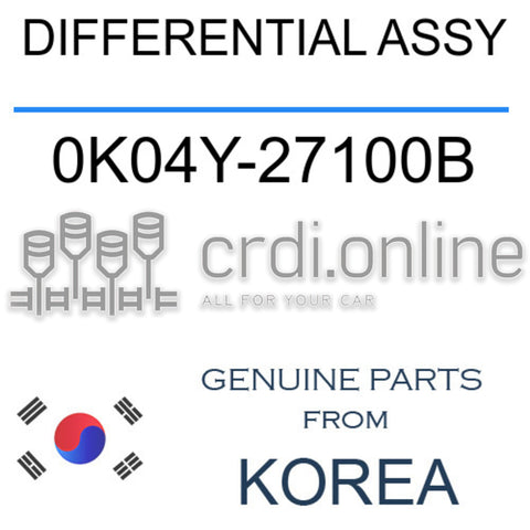 DIFFERENTIAL ASSY [ORIGINAL] 0K04Y-27100B 0K04Y27100B 0K04Y 27100B