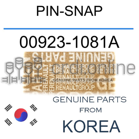 PIN-SNAP [ORIGINAL] 00923-1081A 009231081A 00923 1081A