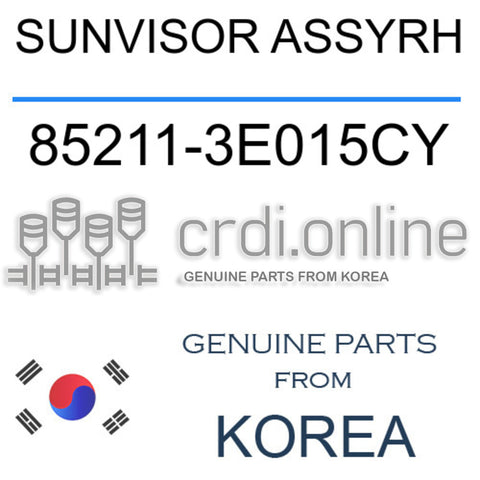 SUNVISOR ASSYRH [ORIGINAL] 85211-3E015CY 852113E015CY 85211 3E015CY