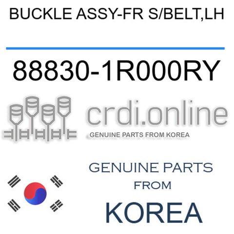 BUCKLE ASSY-FR S/BELT,LH [ORIGINAL] 88830-1R000RY 888301R000RY 88830 1R000RY