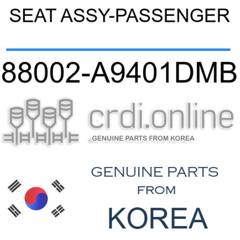 SEAT ASSY-PASSENGER [ORIGINAL] 88002-A9401DMB 88002A9401DMB 88002 A9401DMB