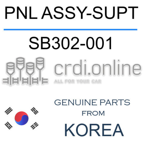 PNL ASSY-SUPT [ORIGINAL] SB302-001 SB302001 SB302 001