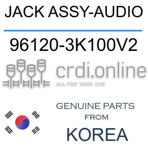 JACK ASSY-AUDIO [ORIGINAL] 96120-3K100V2 961203K100V2 96120 3K100V2