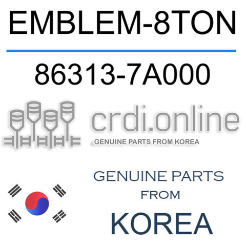 EMBLEM-8TON [ORIGINAL] 86313-7A000 863137A000 86313 7A000