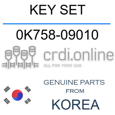 KEY SET [ORIGINAL] 0K758-09010 0K75809010 0K758 09010