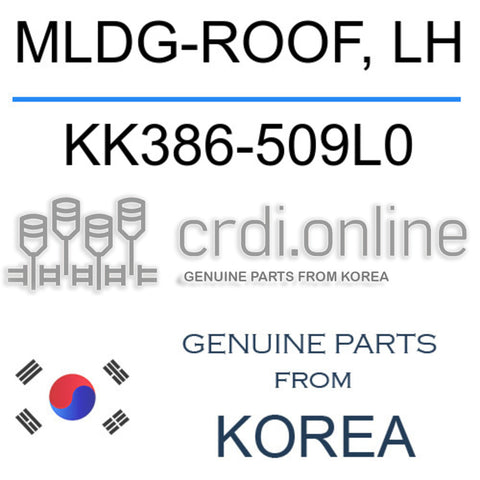 MLDG-ROOF, LH KK386-509L0 KK386509L0 KK386 509L0