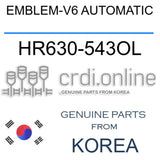EMBLEM-V6 AUTOMATIC HR630-543OL HR630543OL HR630 543OL