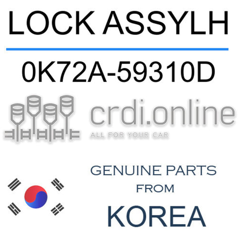 LOCK ASSYLH [ORIGINAL] 0K72A-59310D 0K72A59310D 0K72A 59310D
