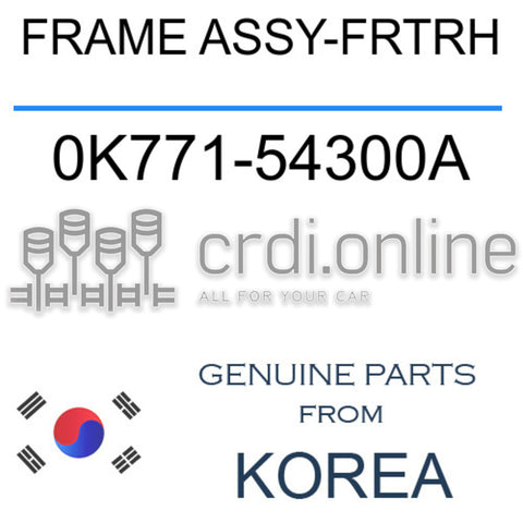 FRAME ASSY-FRTRH [ORIGINAL] 0K771-54300A 0K77154300A 0K771 54300A
