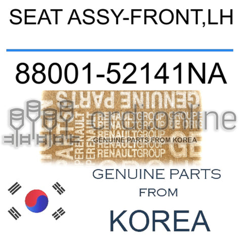 SEAT ASSY-FRONT,LH [ORIGINAL] 88001-52141NA 8800152141NA 88001 52141NA