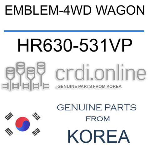 EMBLEM-4WD WAGON [ORIGINAL] HR630-531VP HR630531VP HR630 531VP