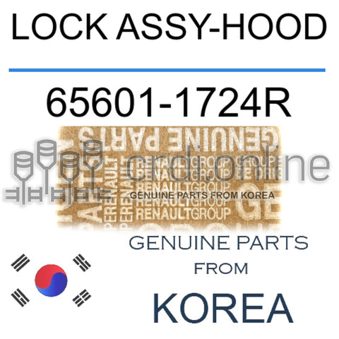 LOCK ASSY-HOOD [ORIGINAL] 65601-1724R 656011724R 65601 1724R