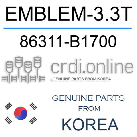 EMBLEM-3.3T 86311-B1700 86311B1700 86311 B1700