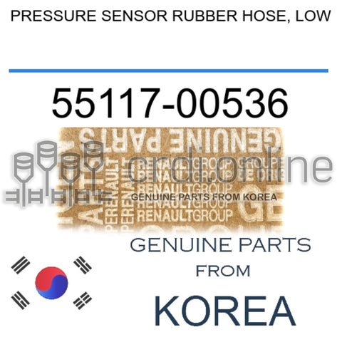 PRESSURE SENSOR RUBBER HOSE, LOW [ORIGINAL] 55117-00536 5511700536 55117 00536