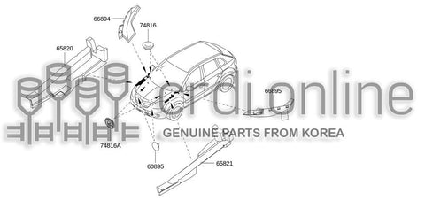 COVER-FRONT FENDERRH 66894-JY00A 66894JY00A 66894 JY00A
