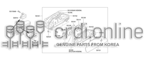 VISOR 55152-51700 5515251700 55152 51700