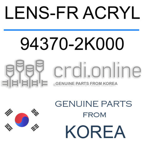 LENS-FR ACRYL 94370-2K000 943702K000 94370 2K000
