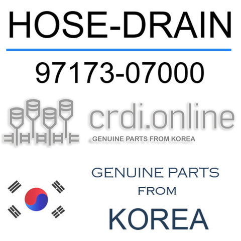 HOSE-DRAIN 97173-07000 9717307000 97173 07000