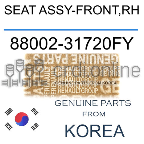 SEAT ASSY-FRONT,RH [ORIGINAL] 88002-31720FY 8800231720FY 88002 31720FY