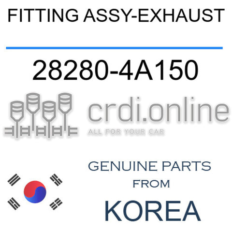FITTING ASSY-EXHAUST [ORIGINAL] 28280-4A150 282804A150 28280 4A150