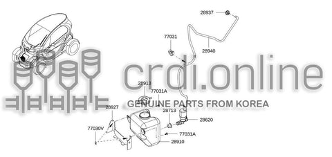 TANK ASSY-WINDSHIELD WASHER 28910-1691R 289101691R 28910 1691R