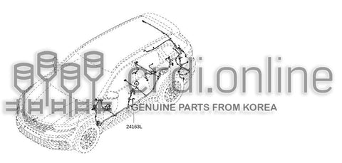 HARNESS-REARLH 24163-7852S 241637852S 24163 7852S